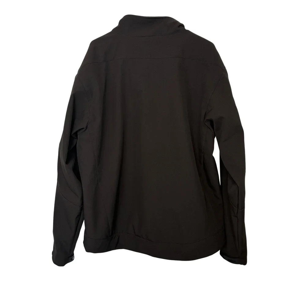 Cinch Softshell Jacket Mens XL Brown Bonded Full Zip Embroidered Logo Western